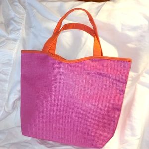 Woven Tote new, L16”xW4.5”xH12”, handles drop 8.5”